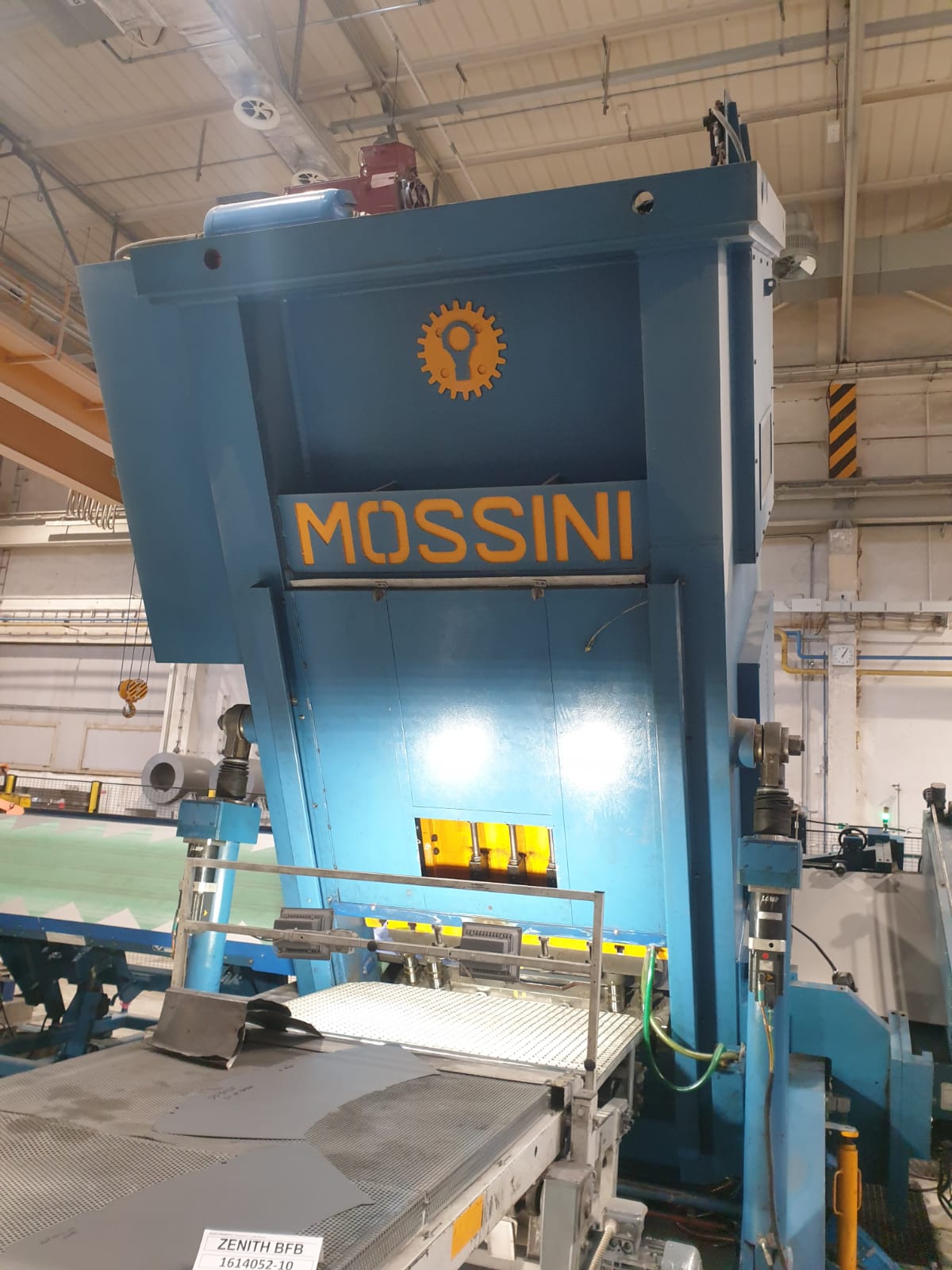 MOSSINI PDM/1B/500 lis výstředníkový,  lisovací linka na plech - PRODÁNO